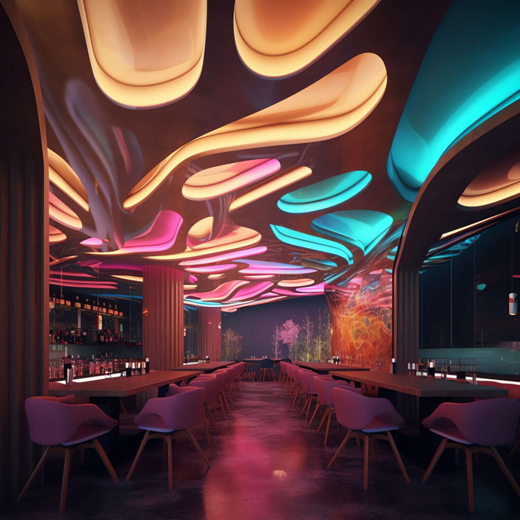 图片[50]-全球设计案例智能库_OJBKAI.COM赛博朋克风霓虹灯设计酒吧吧台区_Midjourney灵感图库-_设计智库－全球设计案例智能库_OJBKAI.COM-全球设计案例智能库_OJBKAI.COM设计智库