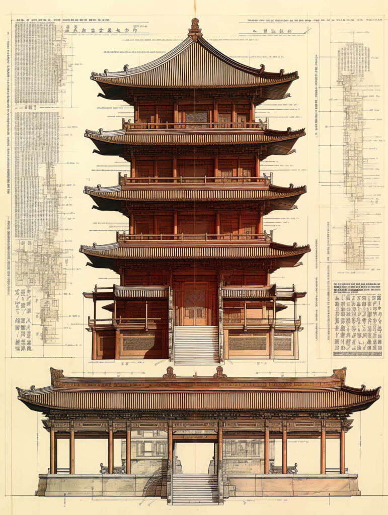 图片[29]-全球设计案例智能库_OJBKAI.COM中国古建草图Midjourney灵感图库-名师联智库－全球设计案例智能库名师联素材平台-全球设计案例智能库_OJBKAI.COM设计智库