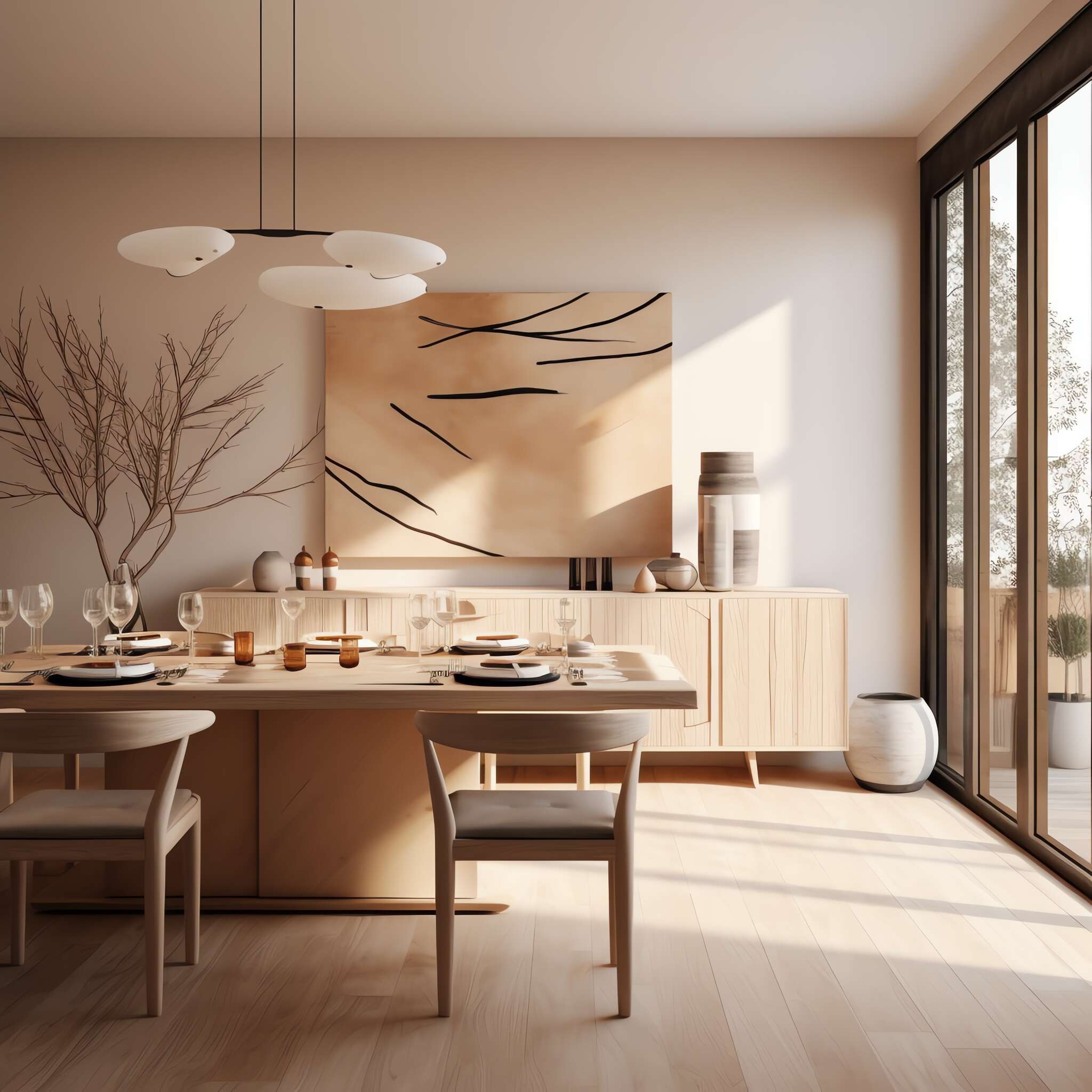 侘寂风格餐厅Midjourney灵感图库-_设计智库－全球设计案例智能库_OJBKAI.COM-全球设计案例智能库_OJBKAI.COM设计智库