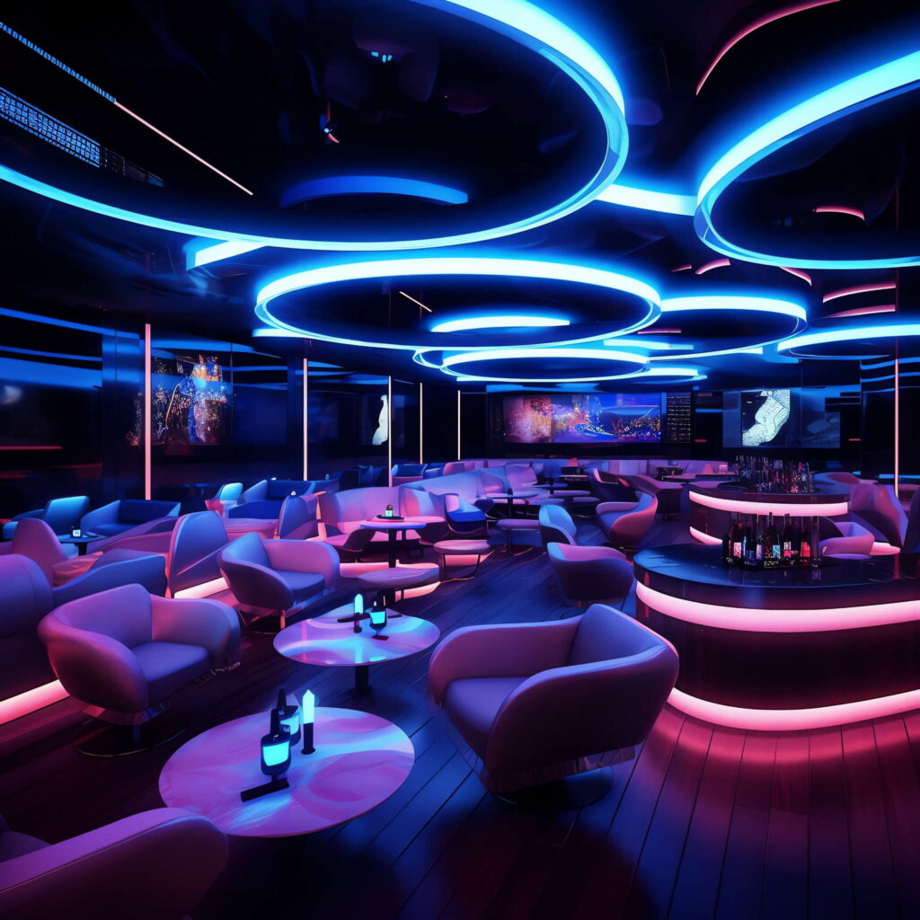 图片[39]-全球设计案例智能库_OJBKAI.COM赛博朋克风霓虹灯设计KTV酒吧_Midjourney灵感图库-_设计智库－全球设计案例智能库_OJBKAI.COM-全球设计案例智能库_OJBKAI.COM设计智库