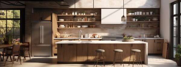 现代风格厨房01_Midjourney灵感图库237P-全球设计案例智能库_OJBKAI.COM设计智库