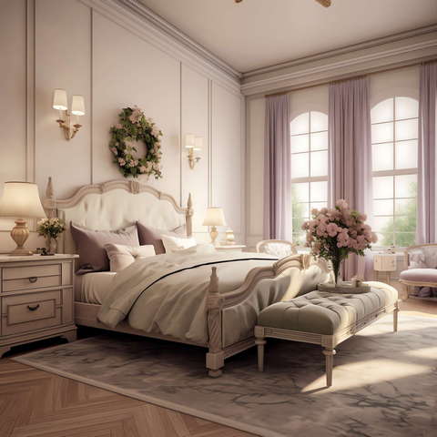 新古典风格卧室Midjourney灵感图库-_设计智库－全球设计案例智能库_OJBKAI.COM-全球设计案例智能库_OJBKAI.COM设计智库
