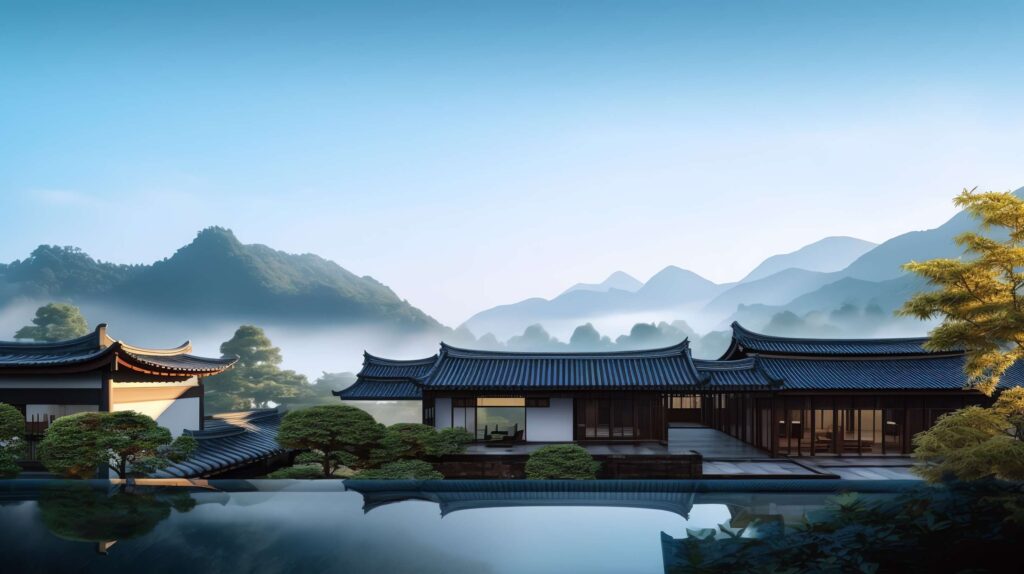 图片[35]-全球设计案例智能库_OJBKAI.COM中式别墅庭院Midjourney灵感图库-_设计智库－全球设计案例智能库_OJBKAI.COM-全球设计案例智能库_OJBKAI.COM设计智库