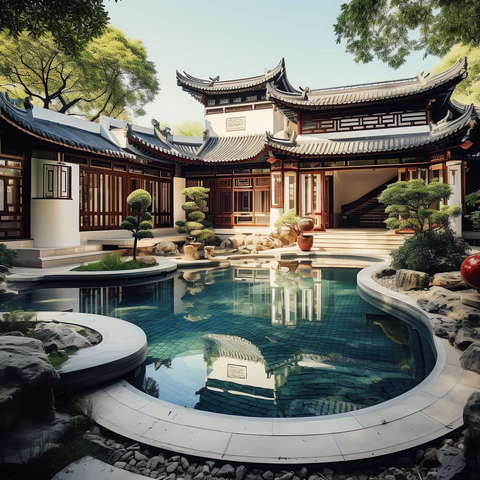 图片[47]-全球设计案例智能库_OJBKAI.COM别墅庭院景观Midjourney灵感图库-_设计智库－全球设计案例智能库_OJBKAI.COM-全球设计案例智能库_OJBKAI.COM设计智库