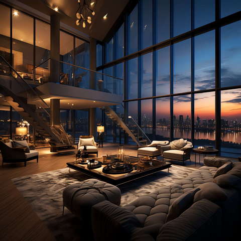 图片[45]-全球设计案例智能库_OJBKAI.COM现代挑高客厅_Midjourney灵感图库673p-全球设计案例智能库_OJBKAI.COM设计智库