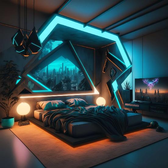 图片[20]-全球设计案例智能库_OJBKAI.COM赛博朋克风霓虹灯设计男孩房1_Midjourney灵感图库-_设计智库－全球设计案例智能库_OJBKAI.COM-全球设计案例智能库_OJBKAI.COM设计智库
