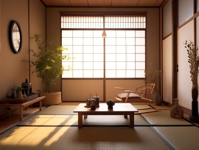 家装日式榻榻米Midjourney灵感图库-_设计智库－全球设计案例智能库_OJBKAI.COM-全球设计案例智能库_OJBKAI.COM设计智库