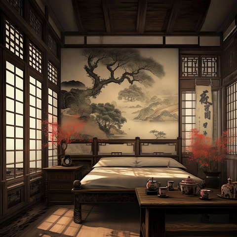 图片[2]-全球设计案例智能库_OJBKAI.COM中式卧室Midjourney灵感图库-_设计智库－全球设计案例智能库_OJBKAI.COM-全球设计案例智能库_OJBKAI.COM设计智库