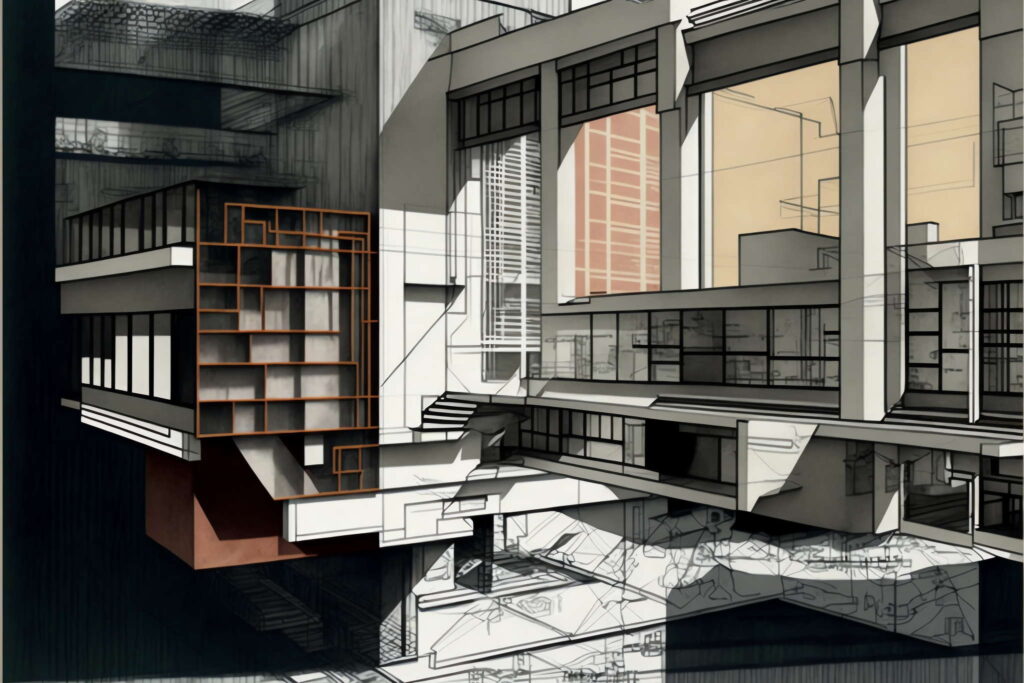 图片[5]-全球设计案例智能库_OJBKAI.COM建筑剖面图Midjourney灵感图库-名师联智库－全球设计案例智能库名师联素材平台-全球设计案例智能库_OJBKAI.COM设计智库