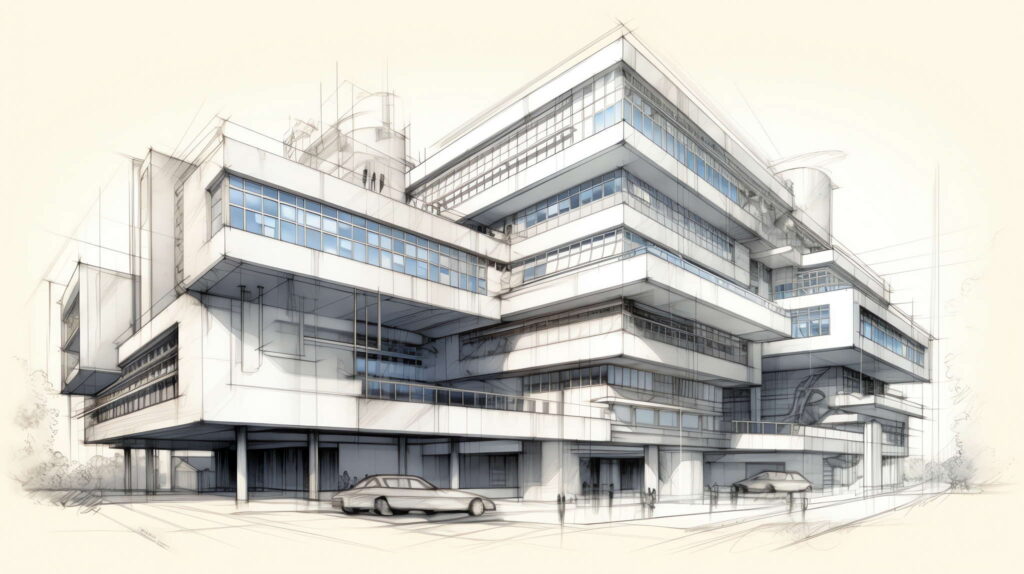 图片[20]-全球设计案例智能库_OJBKAI.COM现代建筑草图Midjourney灵感图库-名师联智库－全球设计案例智能库名师联素材平台-全球设计案例智能库_OJBKAI.COM设计智库