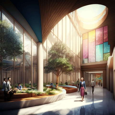 大堂Midjourney灵感图库-_设计智库－全球设计案例智能库_OJBKAI.COM-全球设计案例智能库_OJBKAI.COM设计智库