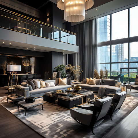 图片[40]-全球设计案例智能库_OJBKAI.COM现代挑高客厅_Midjourney灵感图库673p-全球设计案例智能库_OJBKAI.COM设计智库