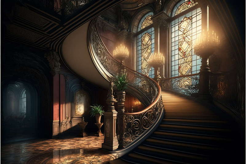 图片[14]-全球设计案例智能库_OJBKAI.COM古典欧式复古旋转楼梯Midjourney灵感图库-_设计智库－全球设计案例智能库_OJBKAI.COM-全球设计案例智能库_OJBKAI.COM设计智库