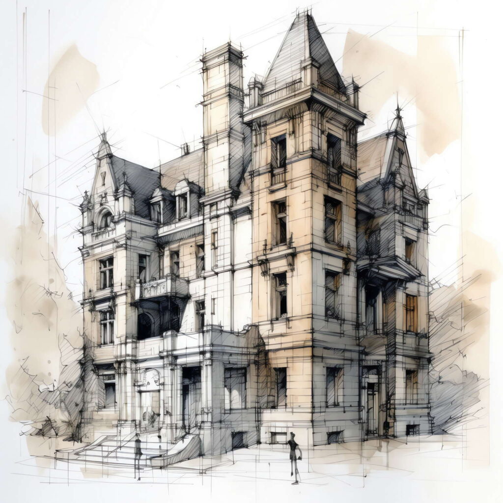 图片[32]-全球设计案例智能库_OJBKAI.COM西方建筑草图Midjourney灵感图库-名师联智库－全球设计案例智能库名师联素材平台-全球设计案例智能库_OJBKAI.COM设计智库