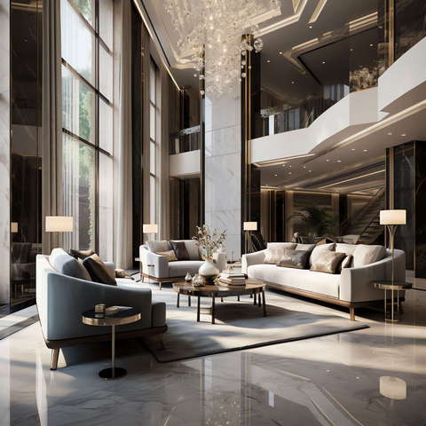 图片[15]-全球设计案例智能库_OJBKAI.COM现代前卫时尚挑高客厅Midjourney灵感图库-_设计智库－全球设计案例智能库_OJBKAI.COM-全球设计案例智能库_OJBKAI.COM设计智库