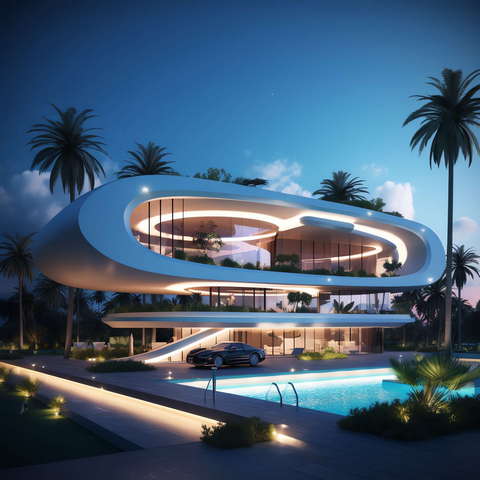 图片[19]-全球设计案例智能库_OJBKAI.COM别墅建筑外观未来科技感Midjourney灵感图库-_设计智库－全球设计案例智能库_OJBKAI.COM-全球设计案例智能库_OJBKAI.COM设计智库