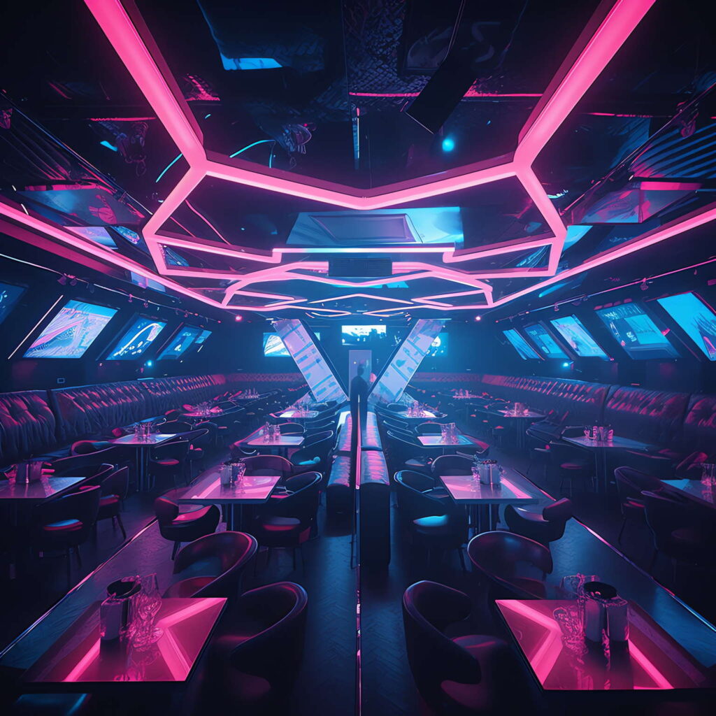 图片[15]-全球设计案例智能库_OJBKAI.COM赛博朋克风霓虹灯设计KTV_Midjourney灵感图库-设计智库－全球设计案例智能库_OJBKAI.COM-全球设计案例智能库_OJBKAI.COM设计智库