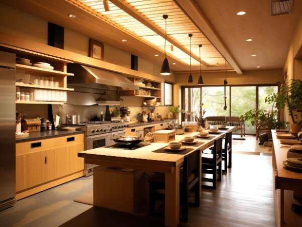 图片[80]-全球设计案例智能库_OJBKAI.COM原木开放厨房中岛吧台_Midjourney灵感图库220P-全球设计案例智能库_OJBKAI.COM设计智库