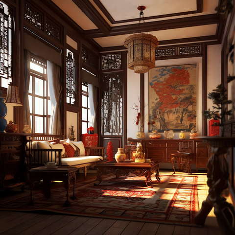 图片[21]-全球设计案例智能库_OJBKAI.COM古典中式客厅Midjourney灵感图库-_设计智库－全球设计案例智能库_OJBKAI.COM-全球设计案例智能库_OJBKAI.COM设计智库