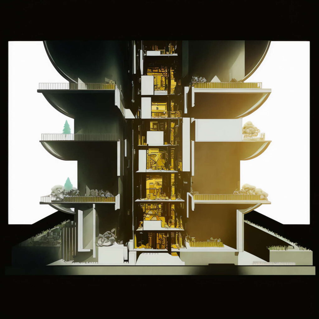 图片[9]-全球设计案例智能库_OJBKAI.COM建筑剖面图Midjourney灵感图库-名师联智库－全球设计案例智能库名师联素材平台-全球设计案例智能库_OJBKAI.COM设计智库