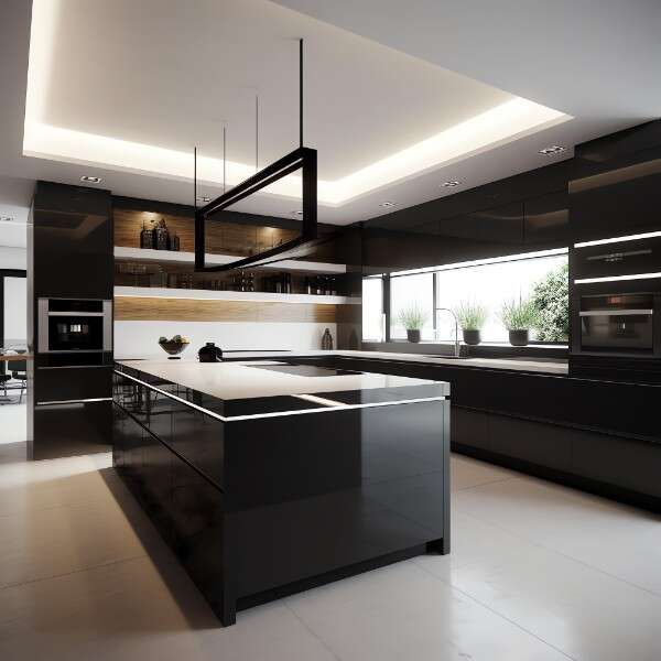 极简风格厨房_Midjourney灵感图库319P-全球设计案例智能库_OJBKAI.COM设计智库