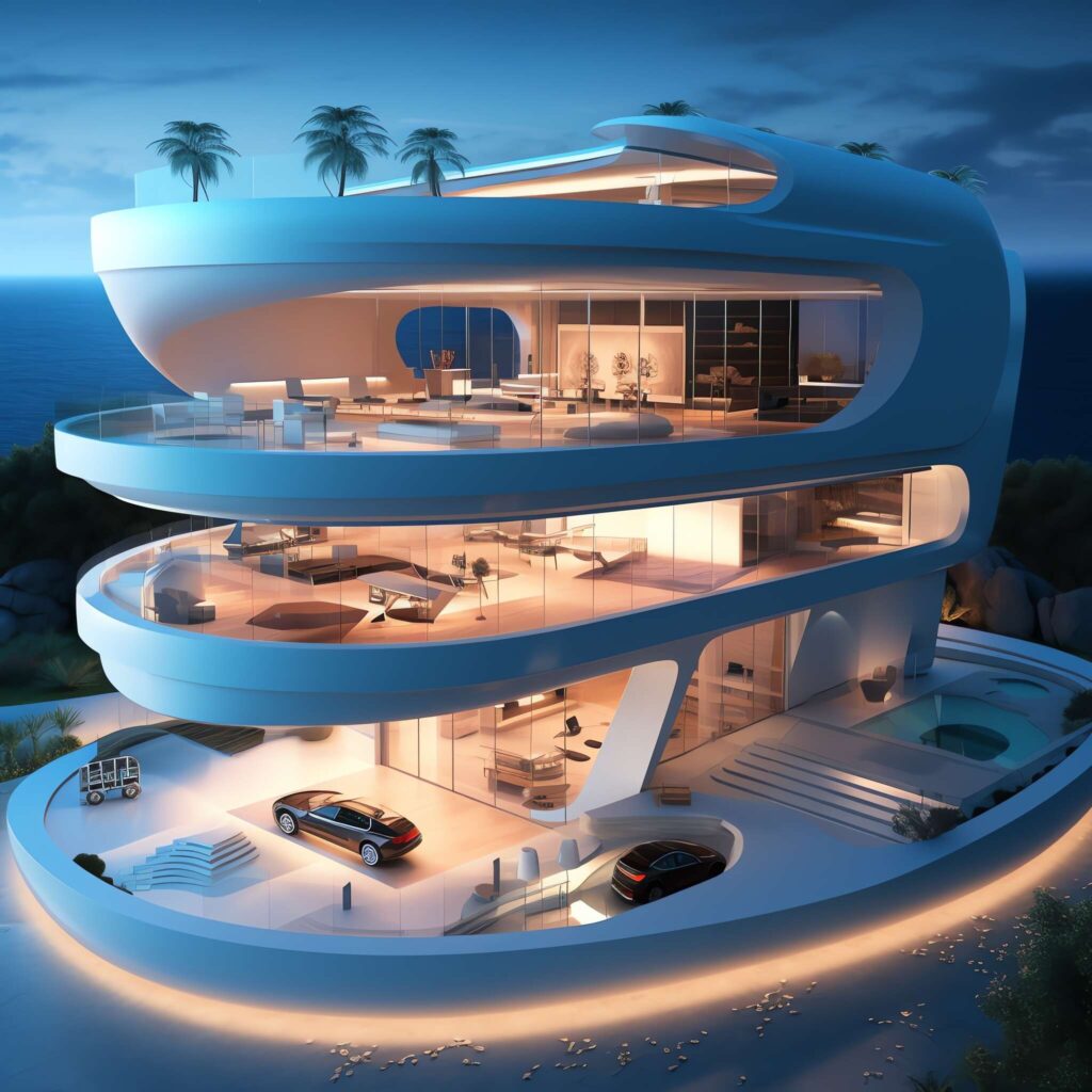 图片[6]-全球设计案例智能库_OJBKAI.COM泳池别墅外观未来科技感Midjourney灵感图库-_设计智库－全球设计案例智能库_OJBKAI.COM-全球设计案例智能库_OJBKAI.COM设计智库