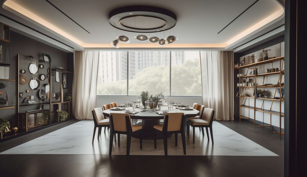 图片[6]-全球设计案例智能库_OJBKAI.COM家装新中式餐厅Midjourney灵感图库-_设计智库－全球设计案例智能库_OJBKAI.COM-全球设计案例智能库_OJBKAI.COM设计智库