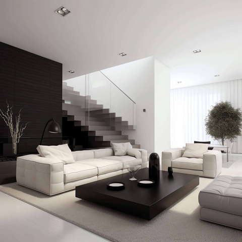 现代客厅Midjourney灵感图库-_设计智库－全球设计案例智能库_OJBKAI.COM-全球设计案例智能库_OJBKAI.COM设计智库