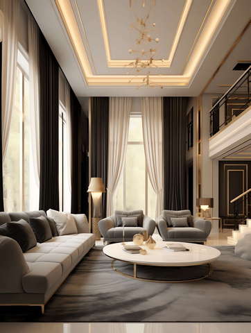 图片[6]-全球设计案例智能库_OJBKAI.COM简欧挑高客厅Midjourney灵感图库-_设计智库－全球设计案例智能库_OJBKAI.COM-全球设计案例智能库_OJBKAI.COM设计智库