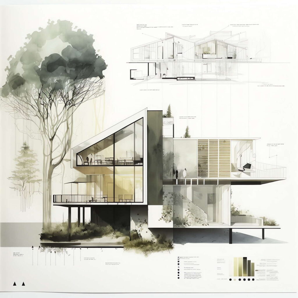 图片[25]-全球设计案例智能库_OJBKAI.COM建筑剖面图Midjourney灵感图库-名师联智库－全球设计案例智能库名师联素材平台-全球设计案例智能库_OJBKAI.COM设计智库