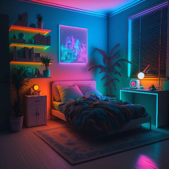 图片[36]-全球设计案例智能库_OJBKAI.COM赛博朋克风霓虹灯设计男孩房1_Midjourney灵感图库-_设计智库－全球设计案例智能库_OJBKAI.COM-全球设计案例智能库_OJBKAI.COM设计智库