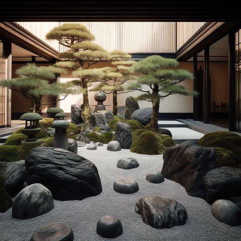 图片[22]-全球设计案例智能库_OJBKAI.COM别墅庭院日式枯山水Midjourney灵感图库-_设计智库－全球设计案例智能库_OJBKAI.COM-全球设计案例智能库_OJBKAI.COM设计智库