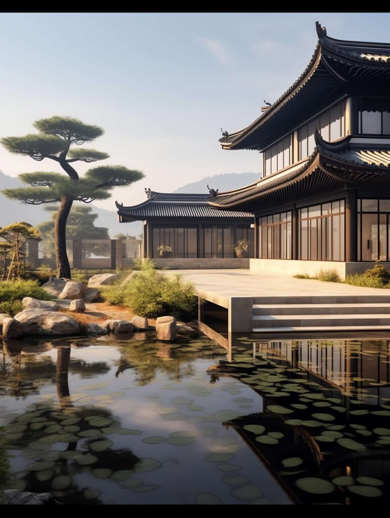 图片[42]-全球设计案例智能库_OJBKAI.COM中式别墅庭院Midjourney灵感图库-_设计智库－全球设计案例智能库_OJBKAI.COM-全球设计案例智能库_OJBKAI.COM设计智库