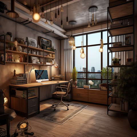 图片[15]-全球设计案例智能库_OJBKAI.COM工业风格书房Midjourney灵感图库-_设计智库－全球设计案例智能库_OJBKAI.COM-全球设计案例智能库_OJBKAI.COM设计智库