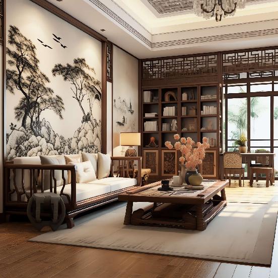 图片[40]-全球设计案例智能库_OJBKAI.COM别墅中式客厅Midjourney灵感图库-_设计智库－全球设计案例智能库_OJBKAI.COM-全球设计案例智能库_OJBKAI.COM设计智库