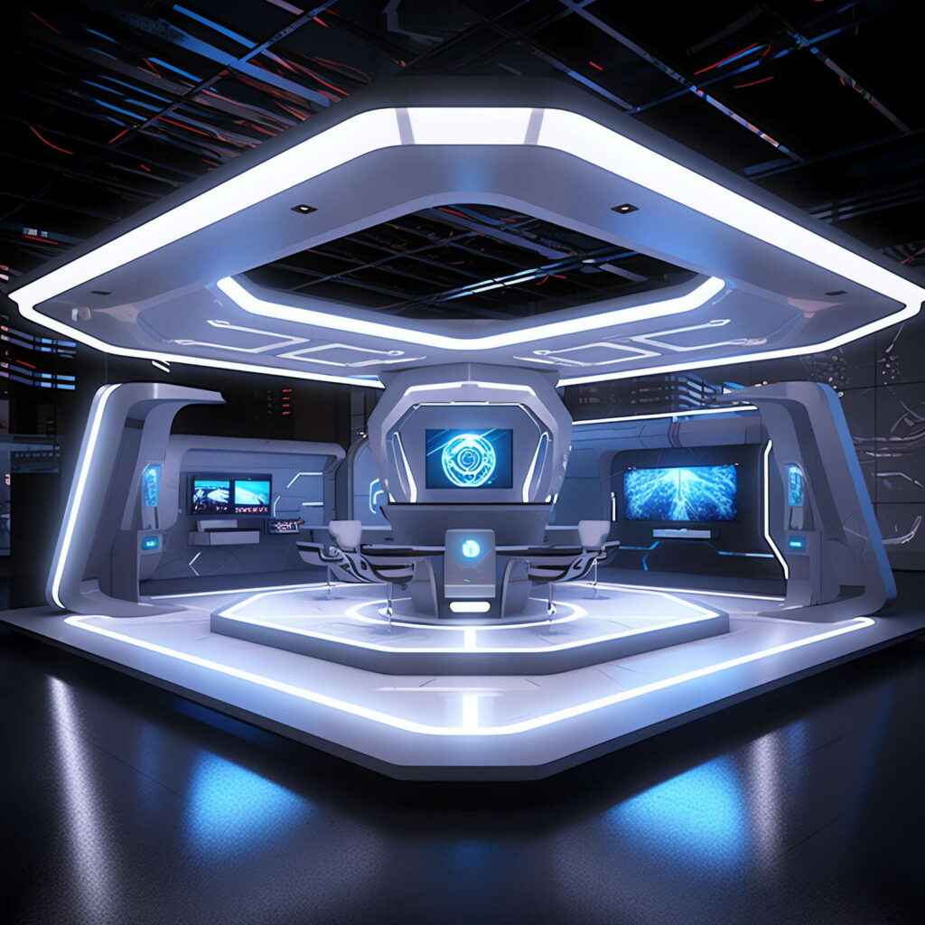 太空科幻科技馆_Midjourney灵感图库-_设计智库－全球设计案例智能库_OJBKAI.COM-全球设计案例智能库_OJBKAI.COM设计智库
