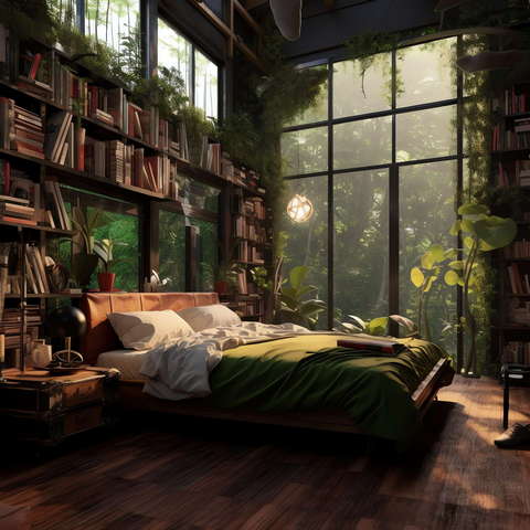 图片[4]-全球设计案例智能库_OJBKAI.COM家装绿植空间艺术卧室Midjourney灵感图库-_设计智库－全球设计案例智能库_OJBKAI.COM-全球设计案例智能库_OJBKAI.COM设计智库