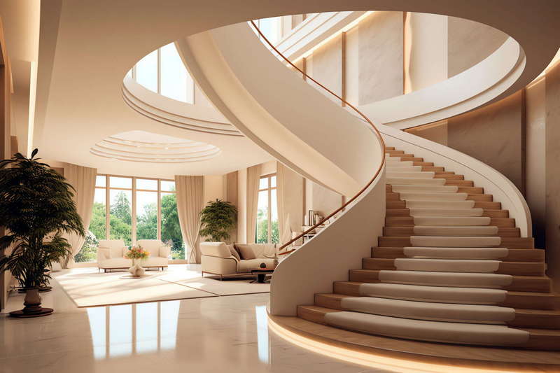 图片[4]-全球设计案例智能库_OJBKAI.COM现代风格白色楼梯Midjourney灵感图库-_设计智库－全球设计案例智能库_OJBKAI.COM-全球设计案例智能库_OJBKAI.COM设计智库