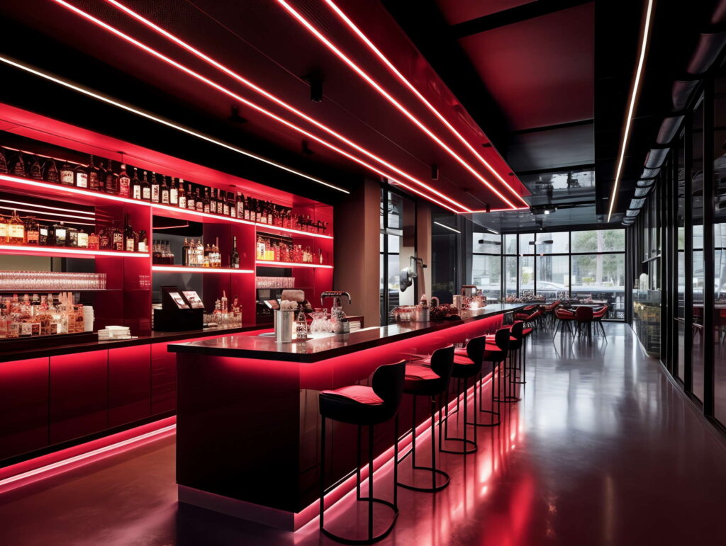 图片[105]-全球设计案例智能库_OJBKAI.COM赛博朋克风霓虹灯设计酒吧吧台区_Midjourney灵感图库-_设计智库－全球设计案例智能库_OJBKAI.COM-全球设计案例智能库_OJBKAI.COM设计智库