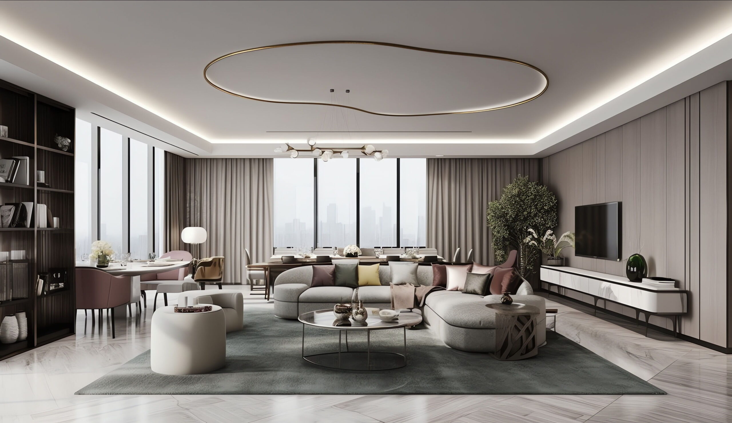 图片[22]-全球设计案例智能库_OJBKAI.COM轻奢风客餐厅_Midjourney灵感图库-全球设计案例智能库_OJBKAI.COM设计智库