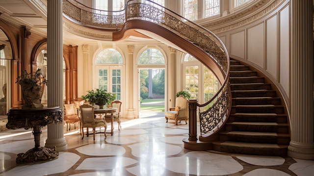 图片[11]-全球设计案例智能库_OJBKAI.COM新古典别墅楼梯Midjourney灵感图库-_设计智库－全球设计案例智能库_OJBKAI.COM-全球设计案例智能库_OJBKAI.COM设计智库