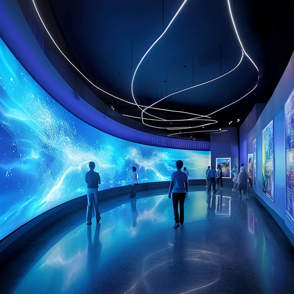 科技展厅Midjourney灵感图库-_设计智库－全球设计案例智能库_OJBKAI.COM-全球设计案例智能库_OJBKAI.COM设计智库