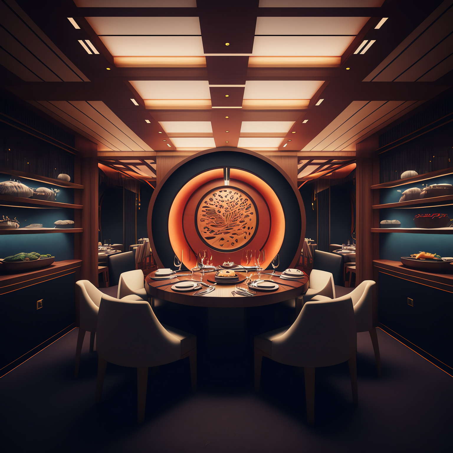 餐厅设计Midjourney灵感图库-_设计智库-全球设计案例智能库_OJBKAI.COM-全球设计案例智能库_OJBKAI.COM设计智库
