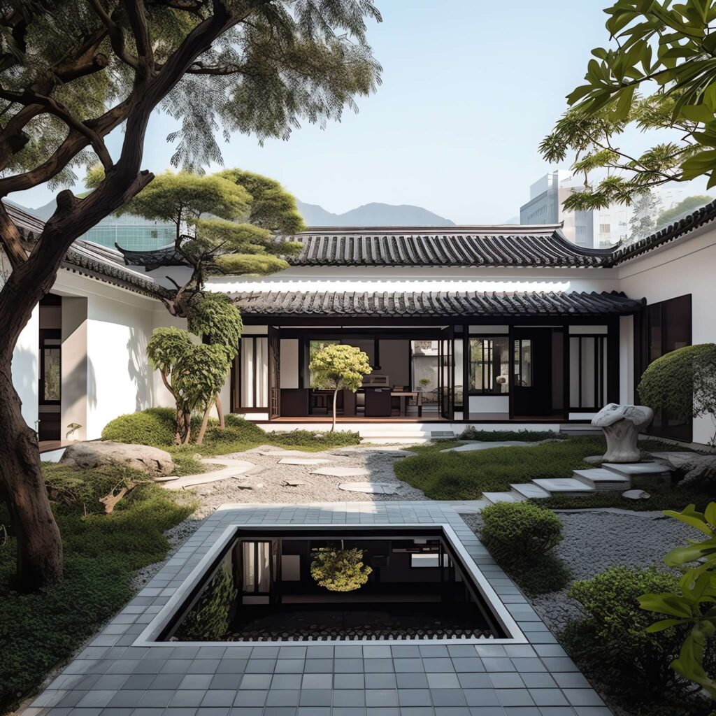 图片[13]-全球设计案例智能库_OJBKAI.COM中式别墅庭院Midjourney灵感图库-_设计智库－全球设计案例智能库_OJBKAI.COM-全球设计案例智能库_OJBKAI.COM设计智库