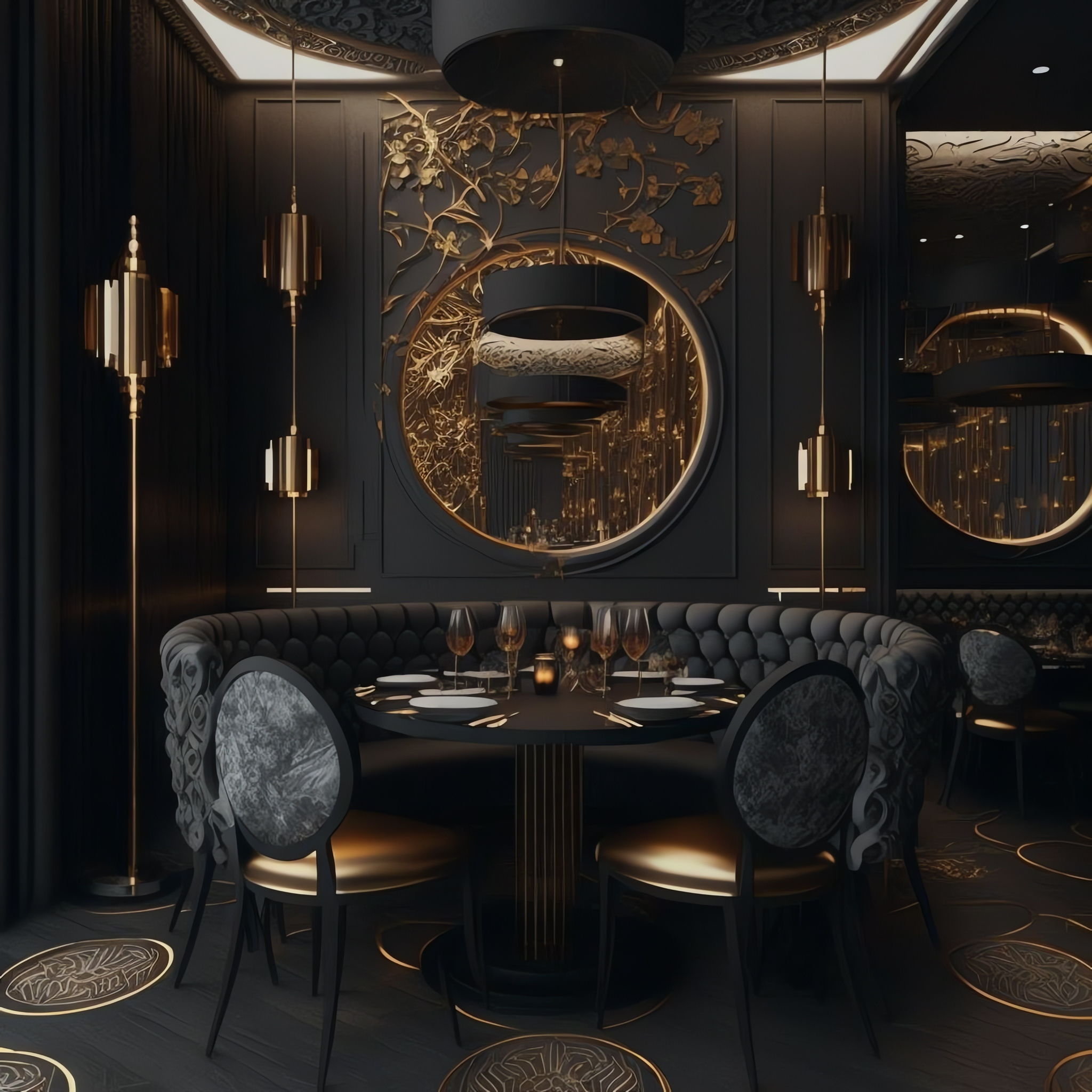 图片[33]-全球设计案例智能库_OJBKAI.COM轻奢简欧客餐厅_Midjourney灵感图库-全球设计案例智能库_OJBKAI.COM设计智库