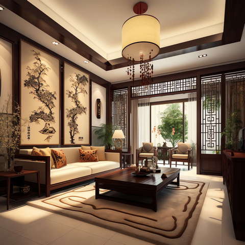 图片[12]-全球设计案例智能库_OJBKAI.COM住宅中式客厅Midjourney灵感图库-_设计智库－全球设计案例智能库_OJBKAI.COM-全球设计案例智能库_OJBKAI.COM设计智库