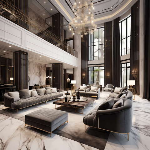 图片[70]-全球设计案例智能库_OJBKAI.COM现代前卫时尚挑高客厅Midjourney灵感图库-_设计智库－全球设计案例智能库_OJBKAI.COM-全球设计案例智能库_OJBKAI.COM设计智库