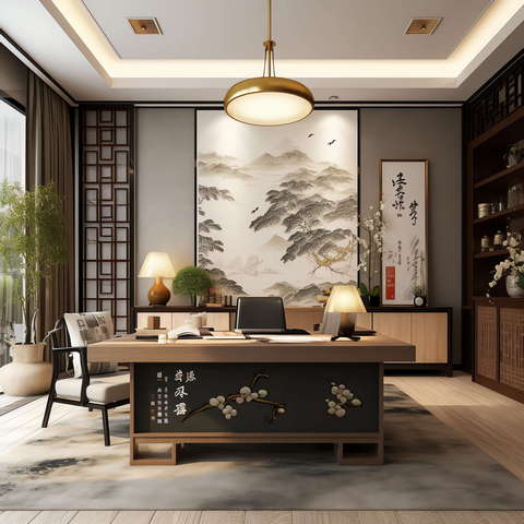 图片[24]-全球设计案例智能库_OJBKAI.COM新中式书房Midjourney灵感图库-_设计智库－全球设计案例智能库_OJBKAI.COM-全球设计案例智能库_OJBKAI.COM设计智库