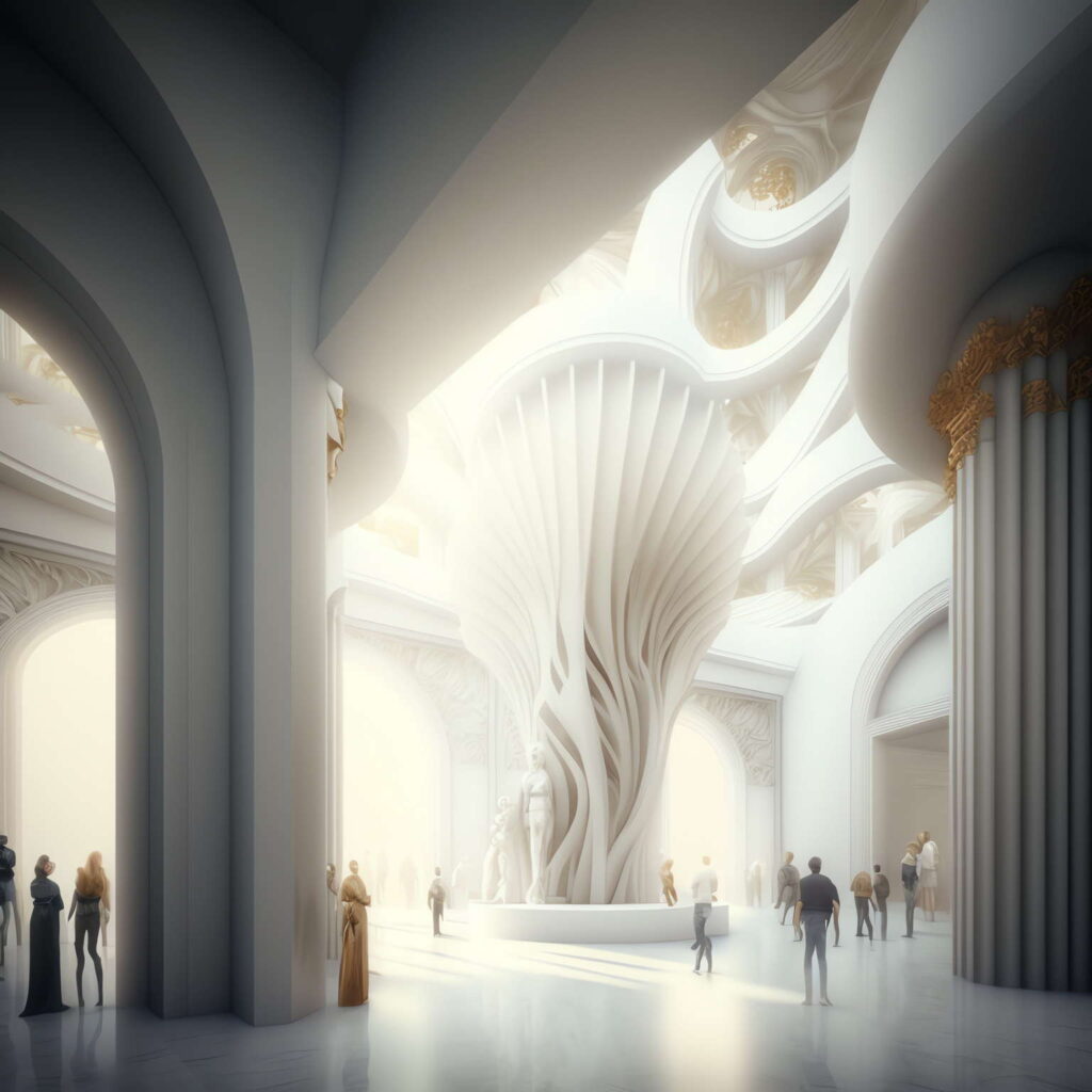 图片[15]-全球设计案例智能库_OJBKAI.COM白色博物馆大厅Midjourney灵感图库-_设计智库－全球设计案例智能库_OJBKAI.COM-全球设计案例智能库_OJBKAI.COM设计智库