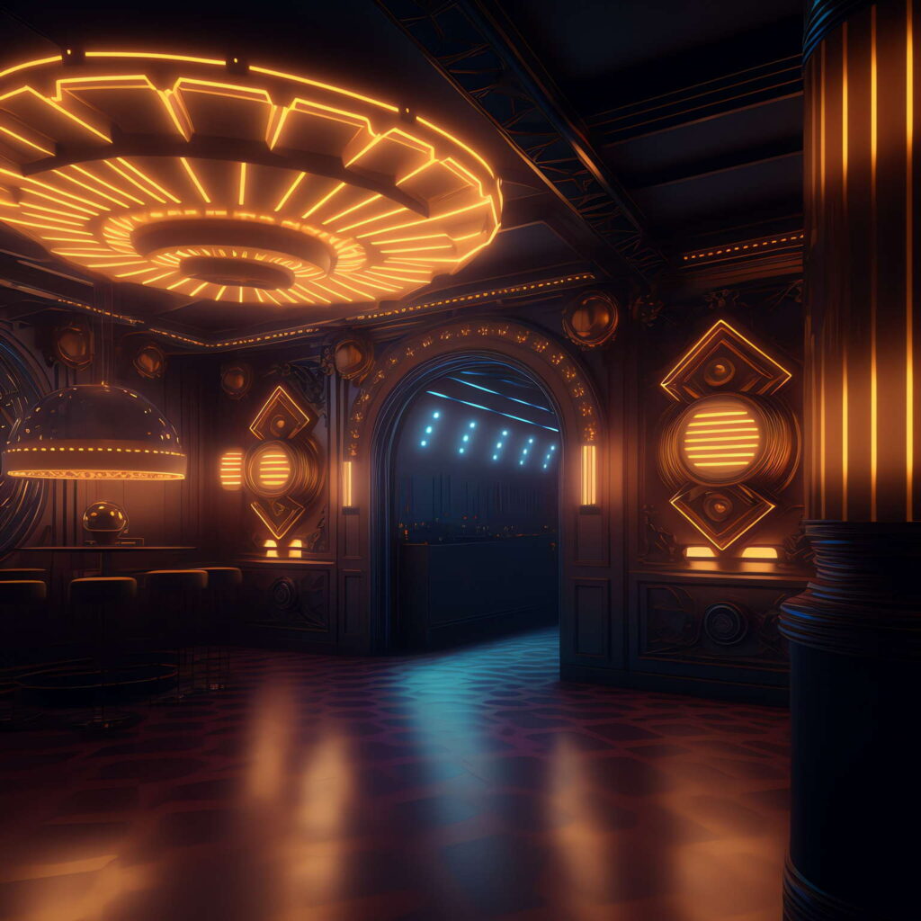 图片[25]-全球设计案例智能库_OJBKAI.COM赛博朋克风霓虹灯设计夜总会Midjourney灵感图库-_设计智库－全球设计案例智能库_OJBKAI.COM-全球设计案例智能库_OJBKAI.COM设计智库